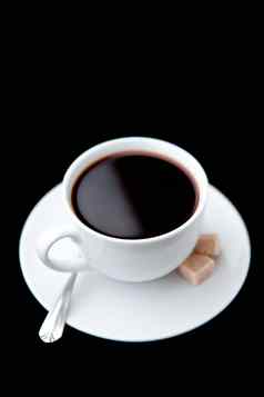 杯咖啡棕色（的）糖