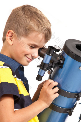 孩子望远镜白色