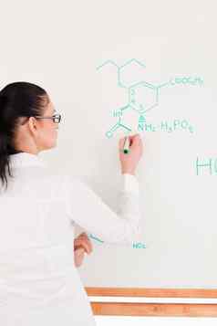 科学家写作公式黑板