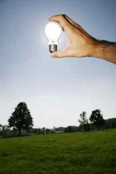 绿色能源解决方案光灯泡