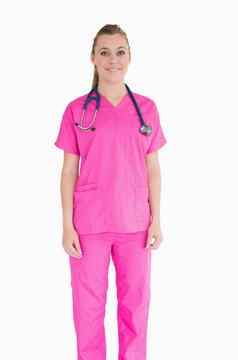 护士穿粉红色的实习医生风云