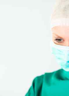 辐射女外科医生面具