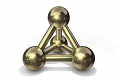 分子结构黄金铜青铜