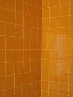 橙色瓷砖背景