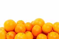 橙子孤立的
