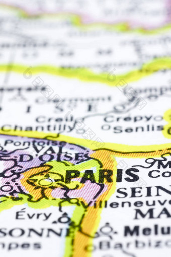 关闭巴黎地图法国