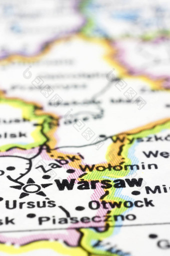 关闭华沙地图波兰