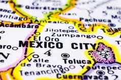关闭墨西哥城市地图墨西哥