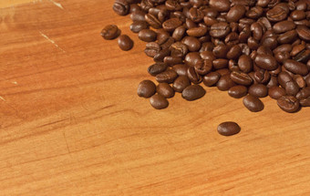 咖啡豆子难看的东西木背景