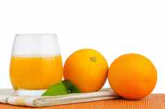 杯橙色汁新鲜的橙色