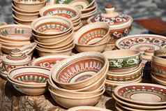 装饰陶器集合工艺品市场
