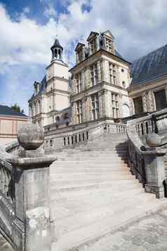 中世纪的皇家城堡枫丹白露巴黎法国