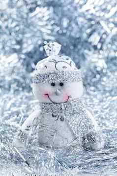 圣诞节背景快乐的雪人