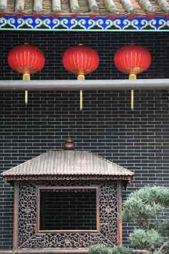 红色的中国人灯笼