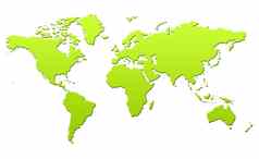 绿色地图地球地球
