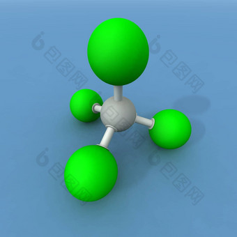 碳四氯化分子