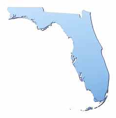 佛罗里达美国地图