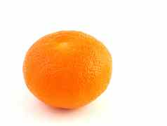理想的橙色孤立的白色