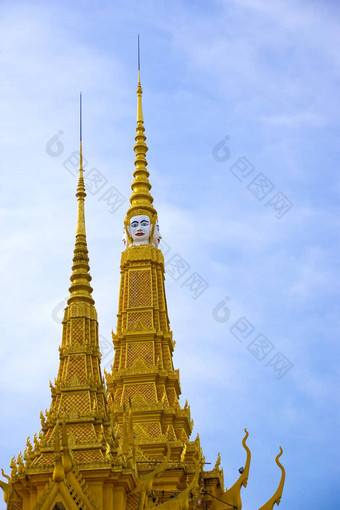 线圈柬埔寨皇家宫建筑