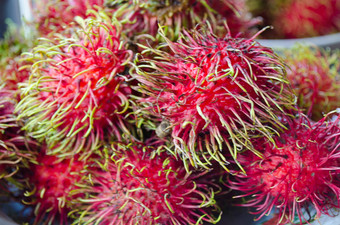 新鲜的红毛丹泰国水果美味的