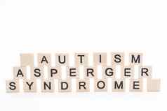 自闭症阿斯伯格综合症并发症状拼写塑料信块