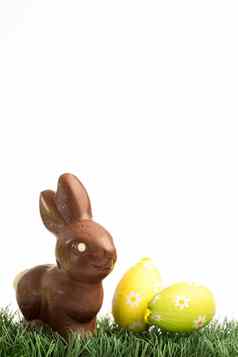巧克力兔子兔子复活节鸡蛋