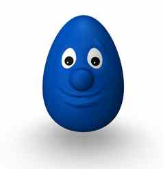 蓝色的复活节蛋