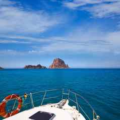 划船伊比沙岛vedra韦德拉内尔岛屿