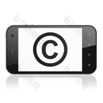 法律概念版权智能手机