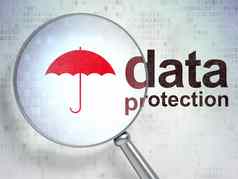 保护概念伞数据保护光学
