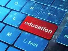教育概念教育电脑键盘背景