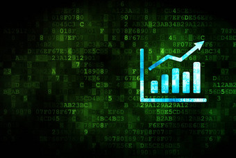 新闻概念增长图数字背景