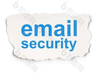 安全概念电子邮件安全纸背景