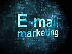 市场营销概念电子邮件数字背景