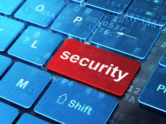 保护概念安全电脑键盘背景