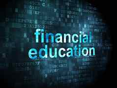 教育概念金融教育数字背景