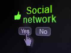 社会网络概念图标社会网络数字电脑屏幕