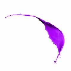 紫色的油漆飞溅