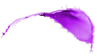 紫色的油漆飞溅