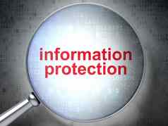 保护概念信息保护光学玻璃