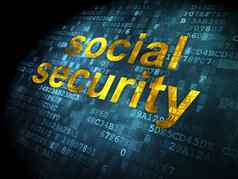 安全概念社会安全数字背景