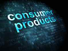 金融概念消费者产品数字背景