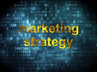 广告概念市场营销策略数字背景