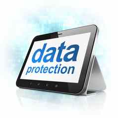 隐私概念数据保护平板电脑电脑