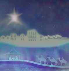 圣经场景出生耶稣伯利恒