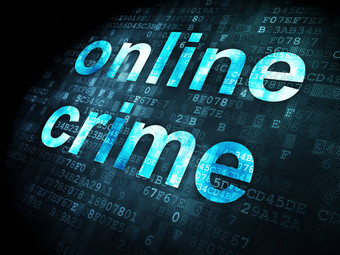 安全概念在线犯罪数字背景