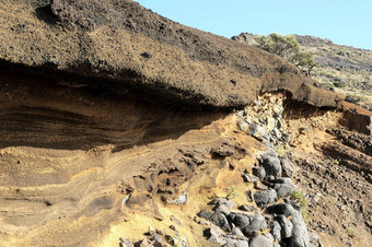 古老的<strong>火山</strong>岩石