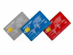 色彩斑斓的信贷卡片