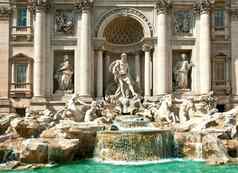 特莱维喷泉著名的具有里程碑意义的罗马意大利