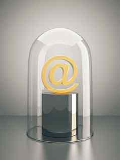 电子邮件玻璃圆顶